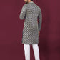 Anaita Navy Chikankari Work Viscose Rayon Straight Kurta