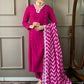 Partywear Designer Viscose Lemon Stitched Suit With Dupatta - Tanisha | Swadesiicart
