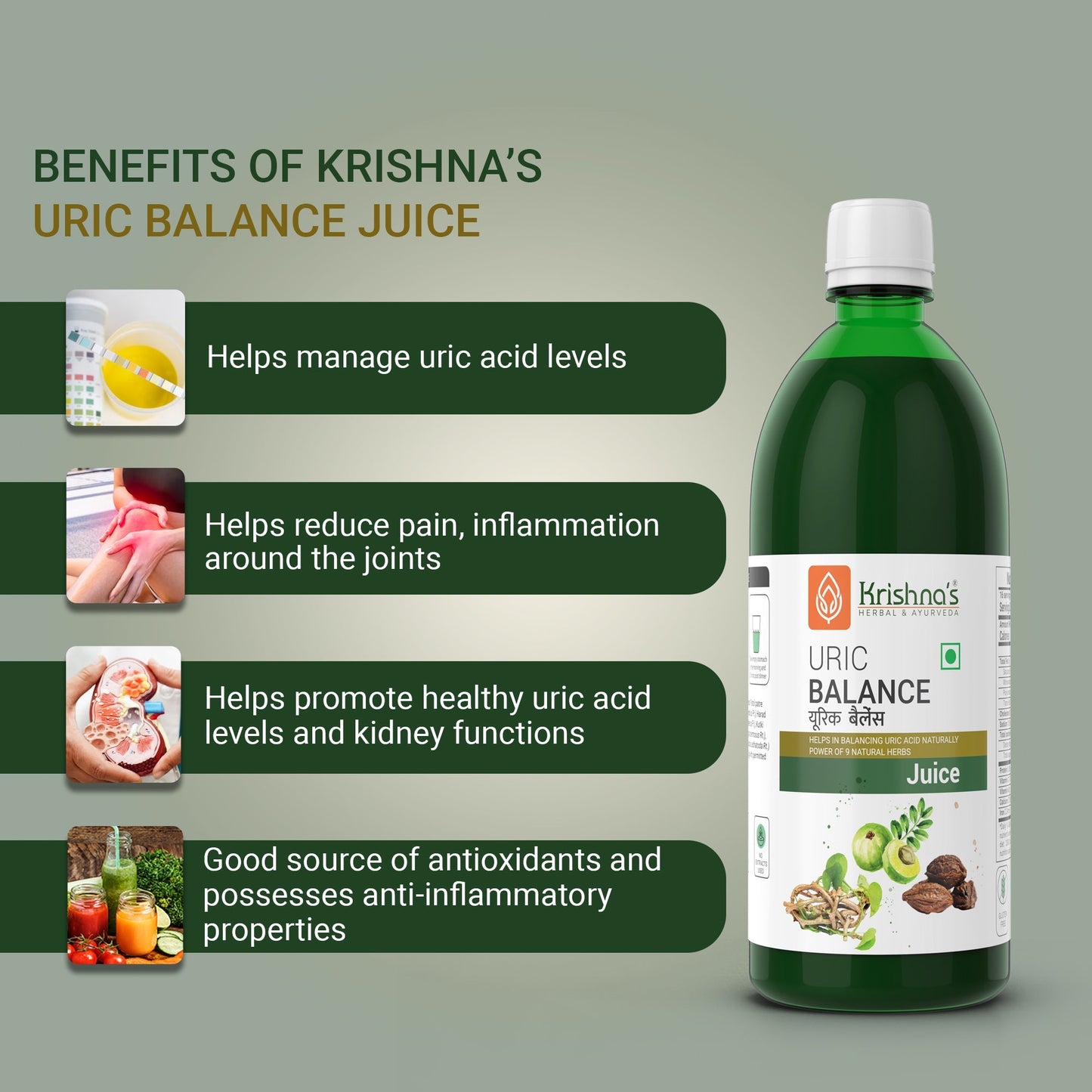 Krishna'S Herbal & Ayurveda Uric Balance Juice | Swadesiicart