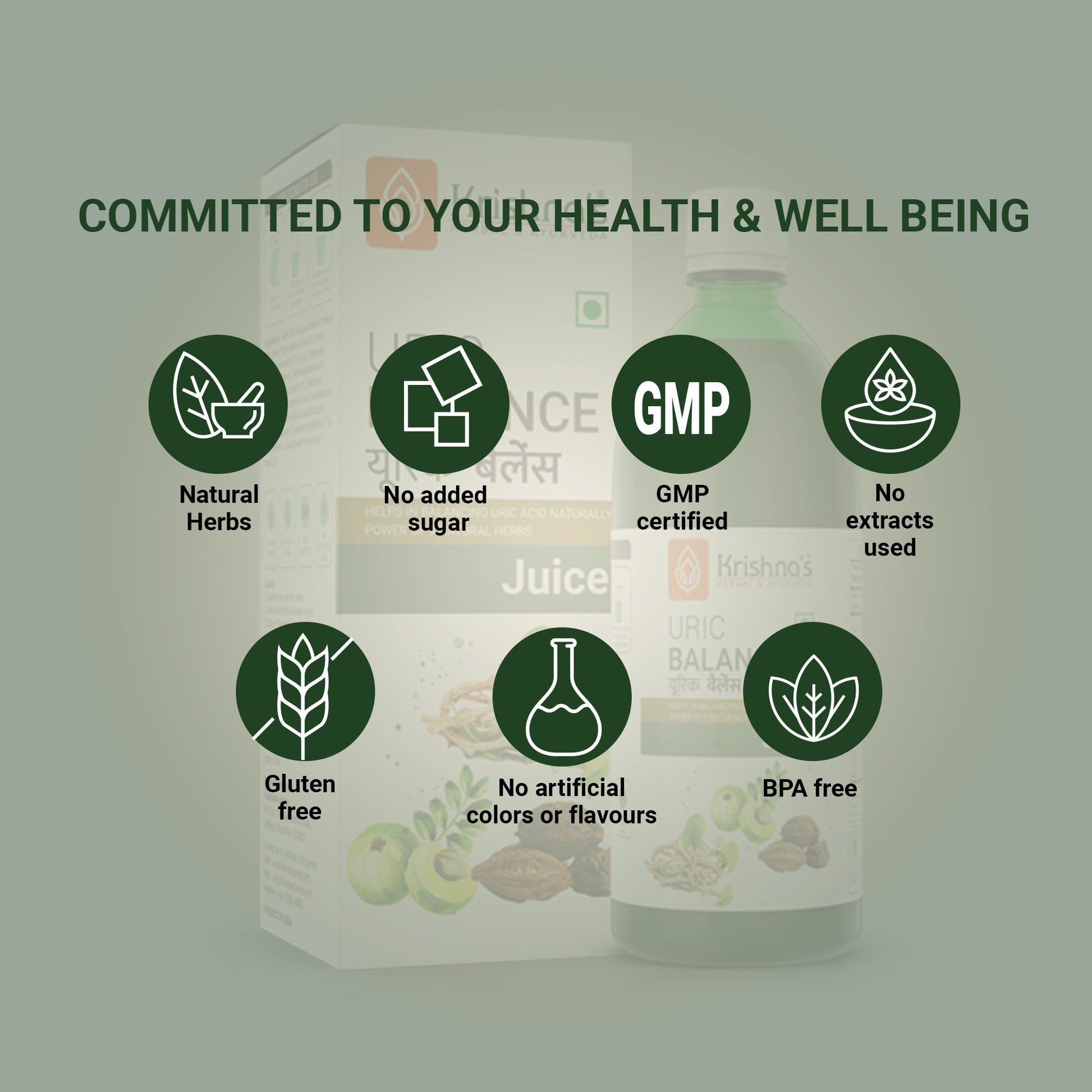 Krishna'S Herbal & Ayurveda Uric Balance Juice | Swadesiicart