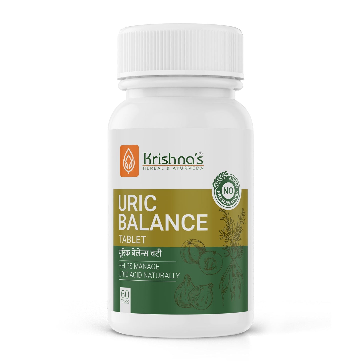 Krishna'S Herbal & Ayurveda Uric Balance Tablets | Swadesiicart
