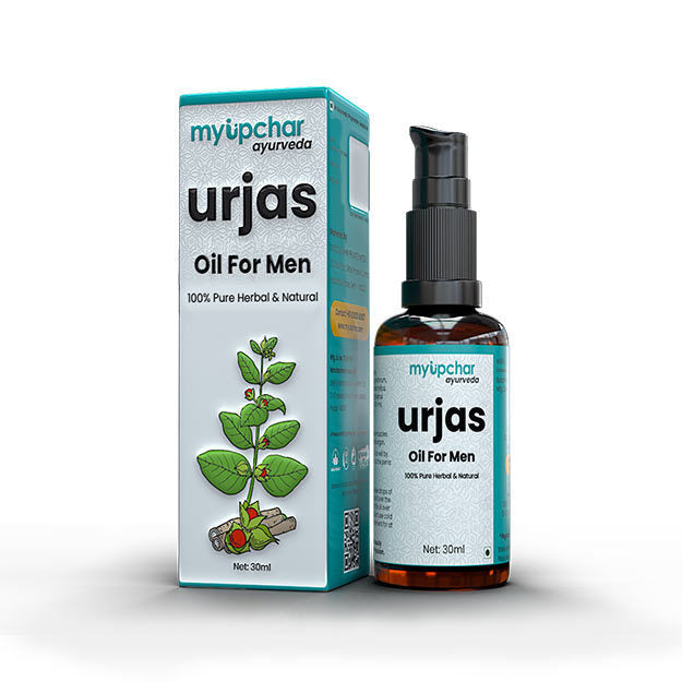 myUpchar Ayurveda Urjas Massage Oil For Men | Swadesiicart