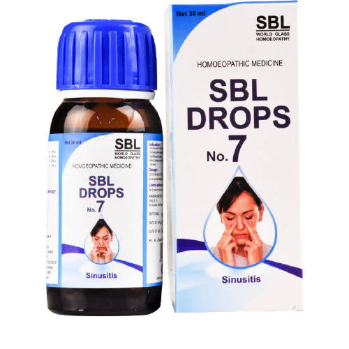 SBL Homeopathy No. 7 Sinusitis Drops | Swadesiicart