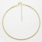 NVR Women's Gold-Toned CZ-Studded Choker Necklace | Swadesiicart