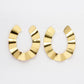 NVR Women Gold-Polished Contemporary Drop Earrings - Swadesiicart