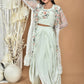 Morchari Women Hand Embroidery Crop Top-Sea Green - Swadesiicart