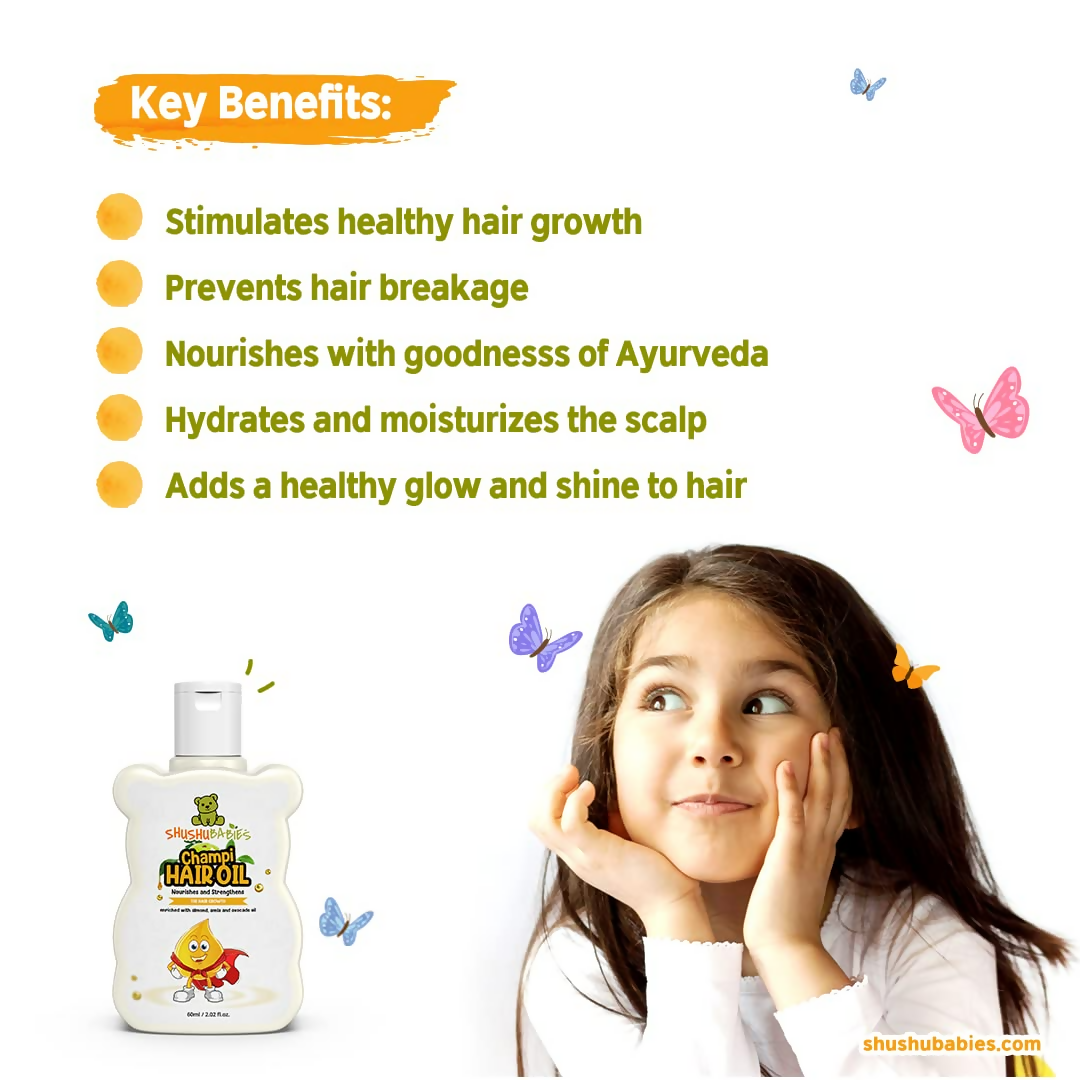 Shushu Babies Natural Chumpi Hair Oil with Avocado & Gooseberry - Swadesiicart