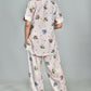 Morchari Digital Print Semi Muslin Co-Ord Set Top & Trouser-Multicolor - Swadesiicart