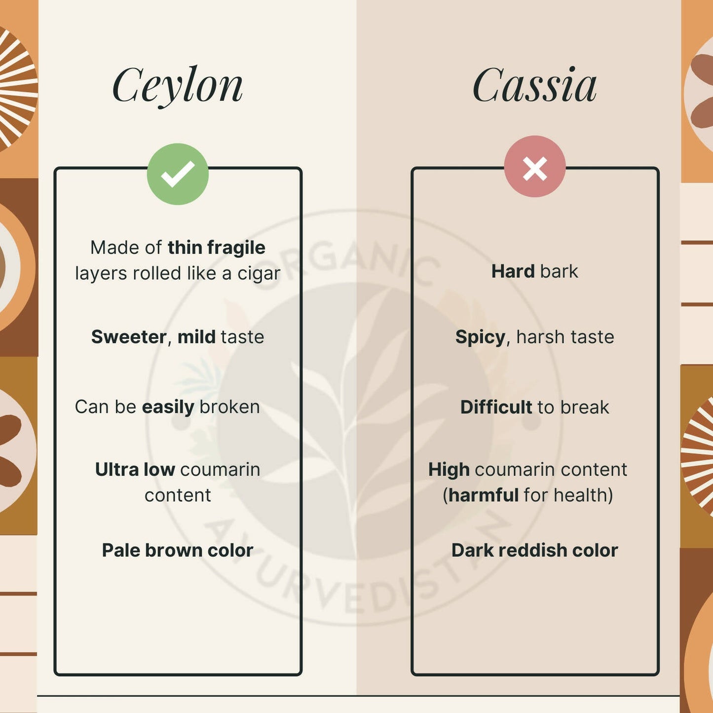 Organic Ayurvedistan Cassia Cinnamon Sticks - Swadesiicart