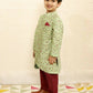 Lil Drama Boys Ethnic Kurta Pyjama - Green | Swadesiicart