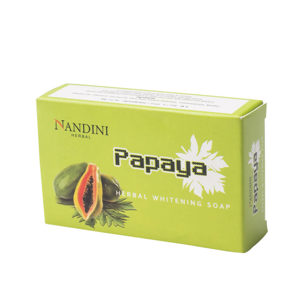Nandini Herbal Papaya Whitening Soap - Swadesiicart