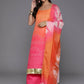 Ahalyaa Women's Traditional wear Kurta Set - Pink | Swadesiicart