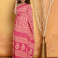 Very Much Indian Pure Cotton - Natural Dyes Handblock Printed Saree - Pink | Swadesiicart