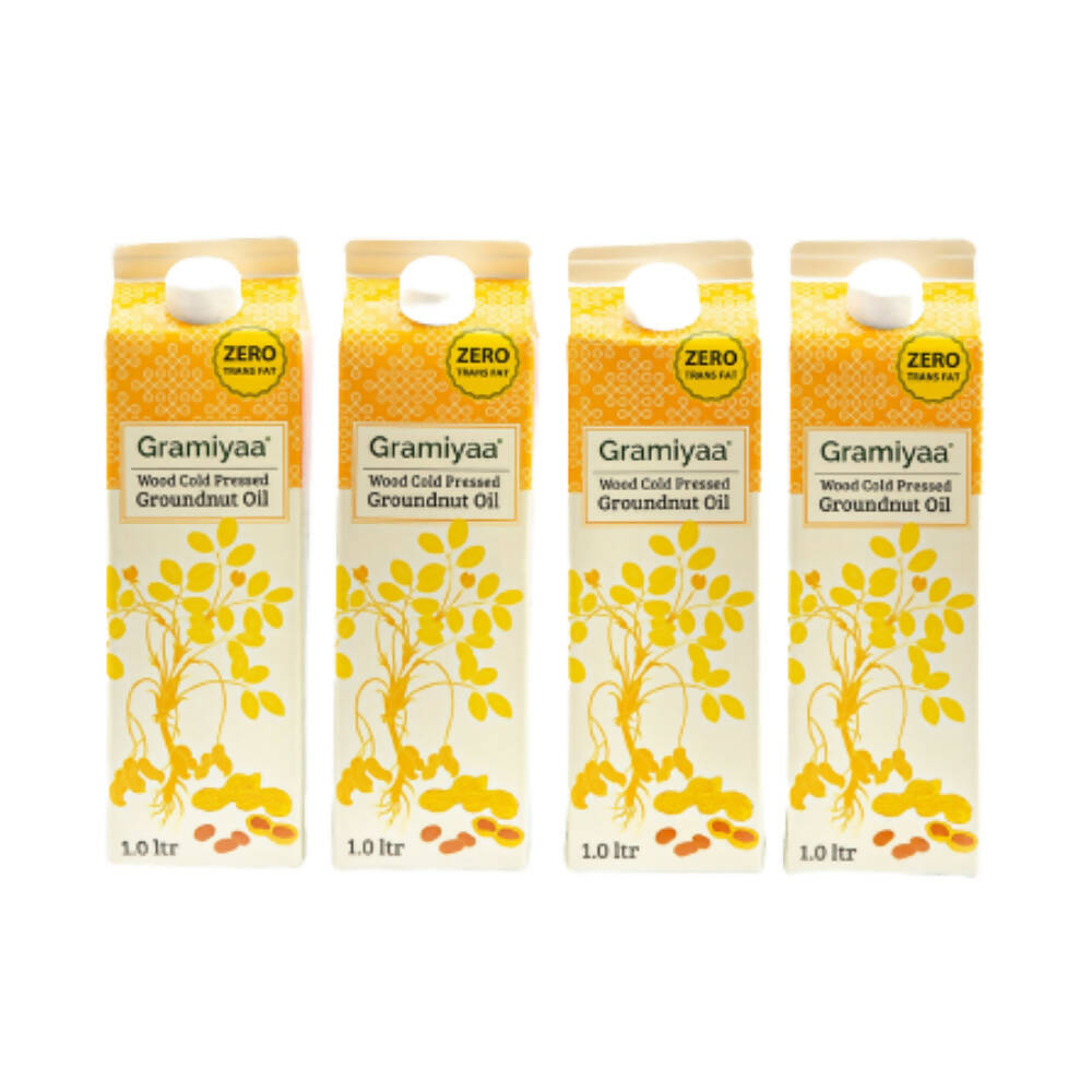 Gramiyaa Wood Cold Pressed Groundnut Oil - Swadesiicart