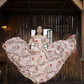Aayaa Designer Printed Georgette Full Flare Gown With Dupatta - Multi Color