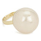Cream Pearl Adjustable Ring- Ruby Raang | Swadesiicart