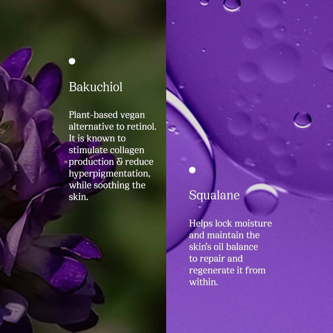 82°E By Deepika Padukone Bakuchiol Slip Illuminating Face Oil, Non-Sticky, For all skin types | Swadesiicart