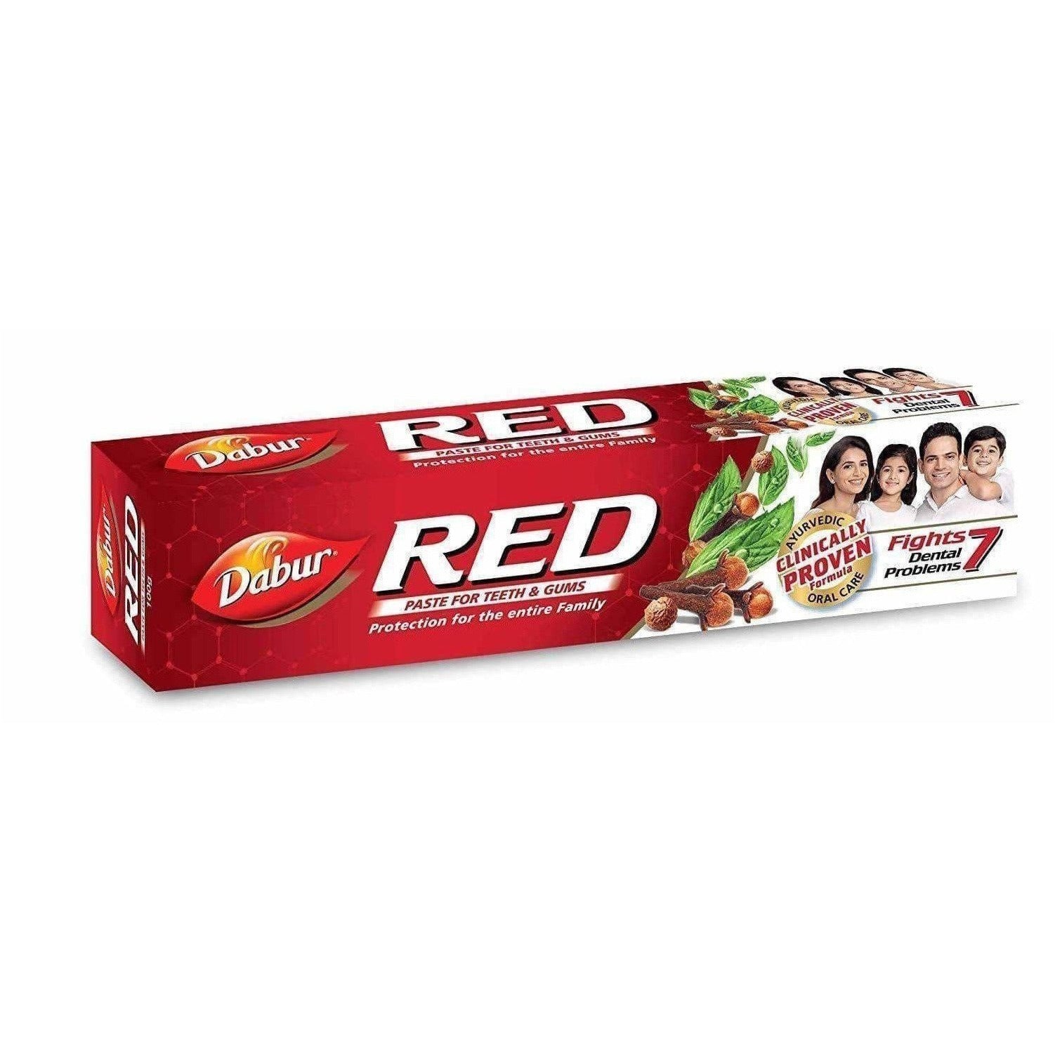 Dabur Red Toothpaste | Ayurvedic Herbal Toothpaste with 13 Active Herbs for Complete Oral Care - Swadesiicart
