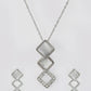 VOJ Stainless Steel Silver Silver Jewellery Set (Pack of 2) - Swadesiicart
