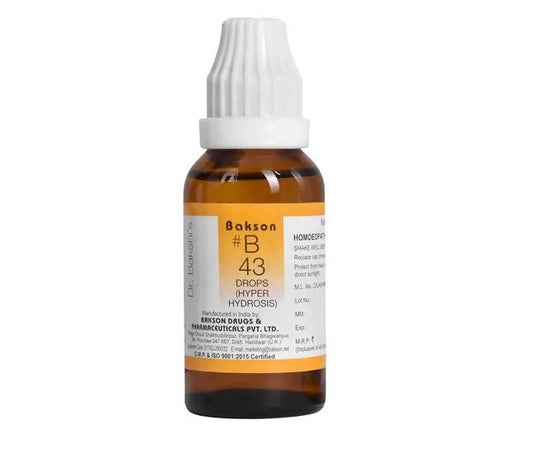 Bakson's Homeopathy B43 Drops | Swadesiicart