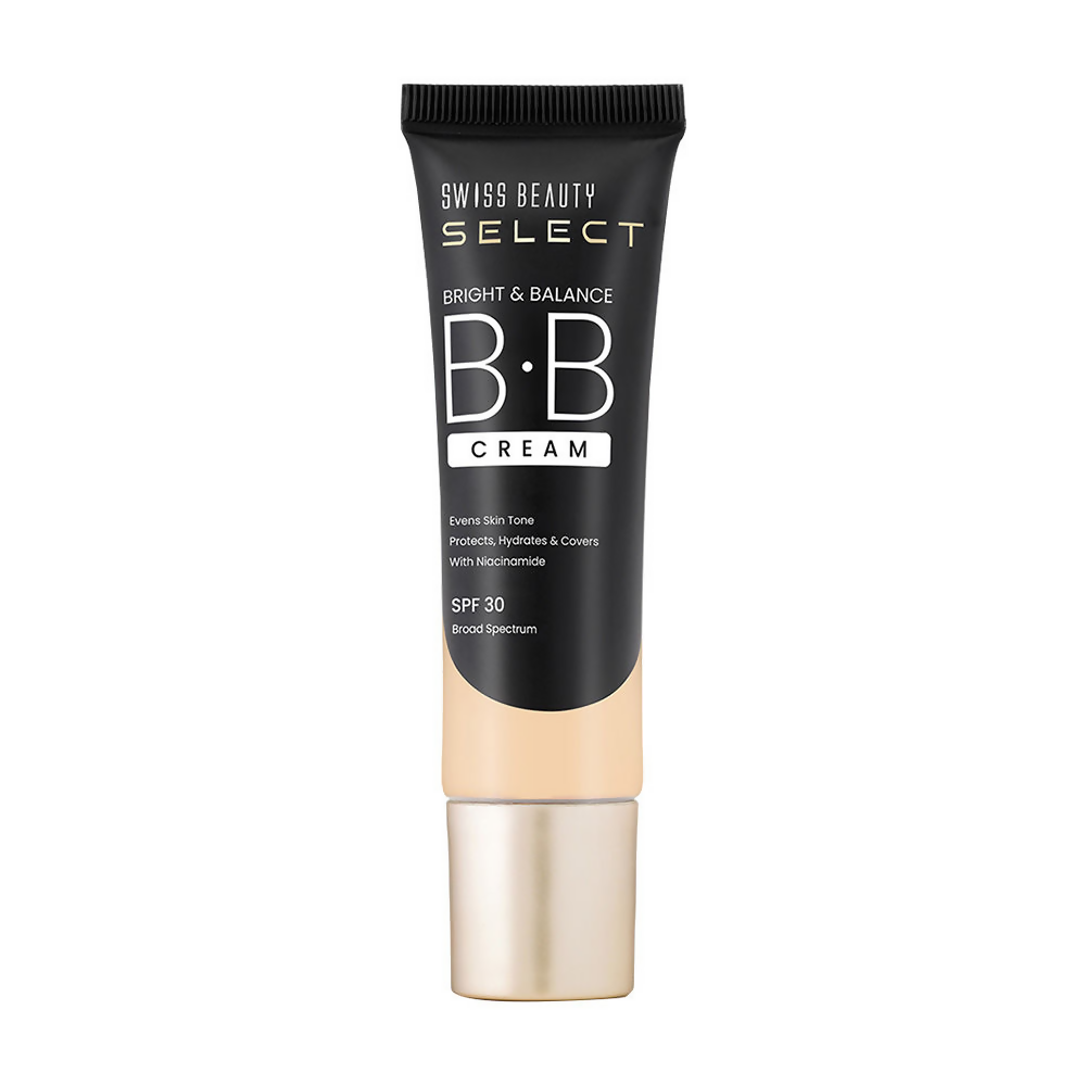 Swiss Beauty Select Bright & Balance BB Cream With Niacinamide - 3 Butter Nude | Swadesiicart