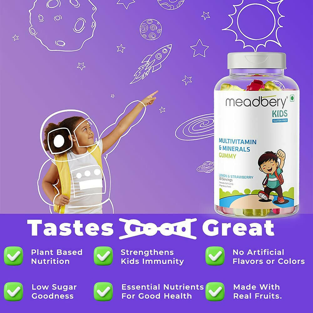 Meadbery Kids Multivitamin Gummy - Swadesiicart