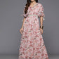 Ahalyaa Women's Traditional wear Dress - Brown | Swadesiicart