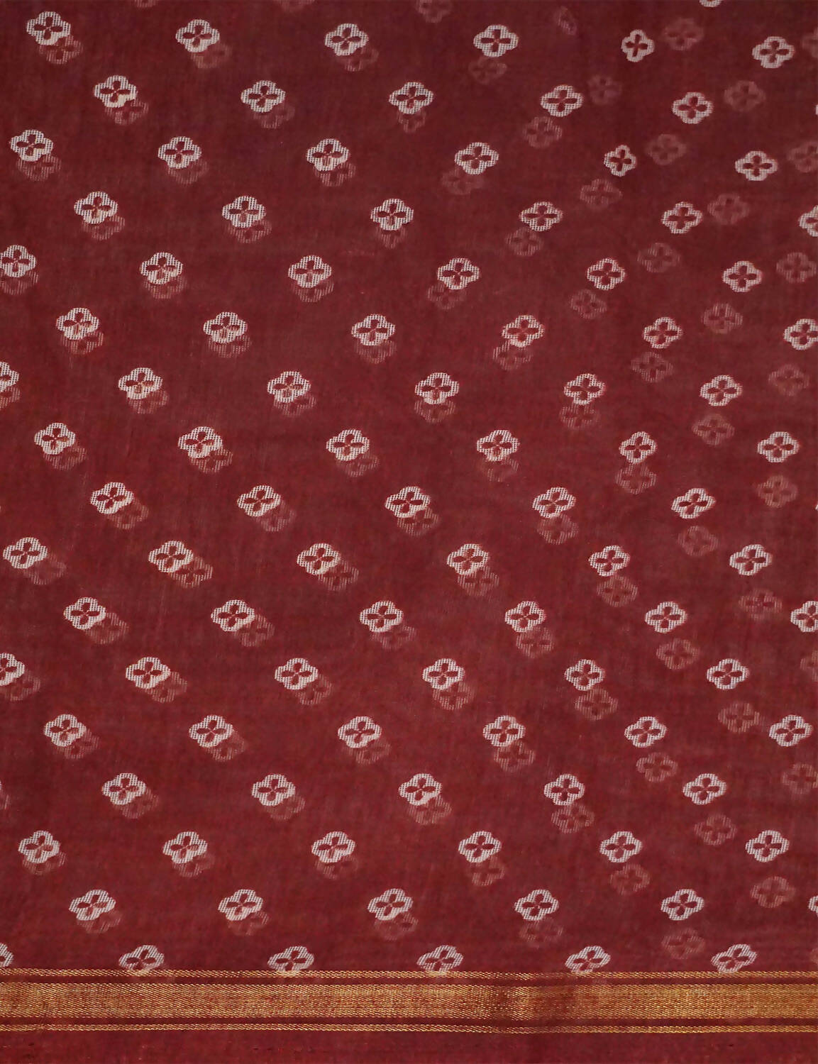 Shades Of Peppy Red Floral Design Semi Chanderi Saree By Gayathri Reddy Designer Studio | Swadesiicart