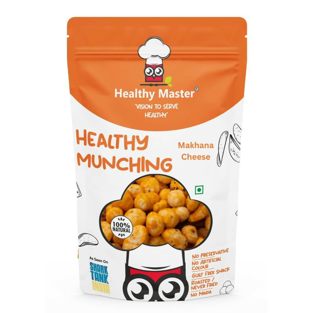Healthy Master Crispy Makhana – Cheese Flavour Roasted Fox Nuts Snack | Swadesiicart
