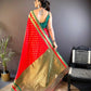 Joban Fashion Green Butti Banarasi Silk Sarees | Swadesiicart