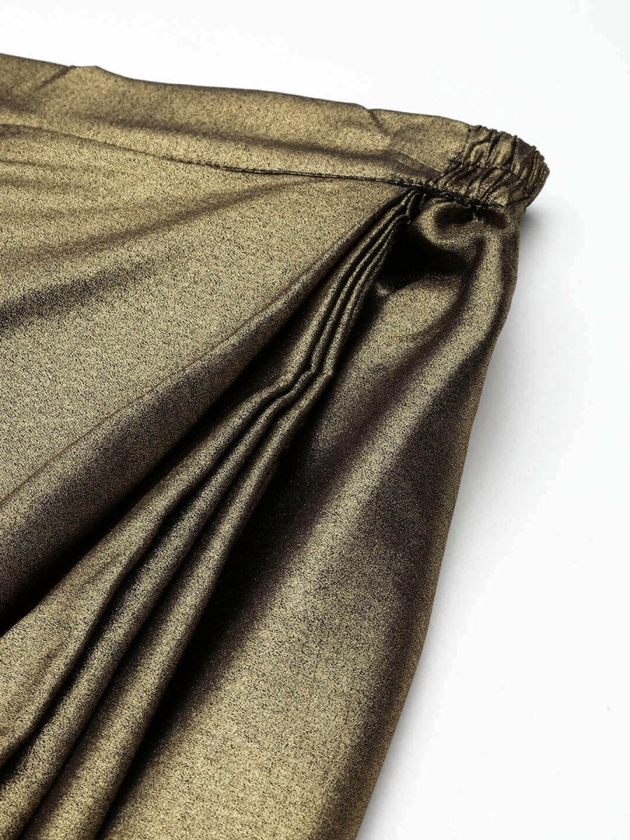 Ahalyaa Women's Traditional Wear Co-ods - Antiqe Gold - Swadesiicart
