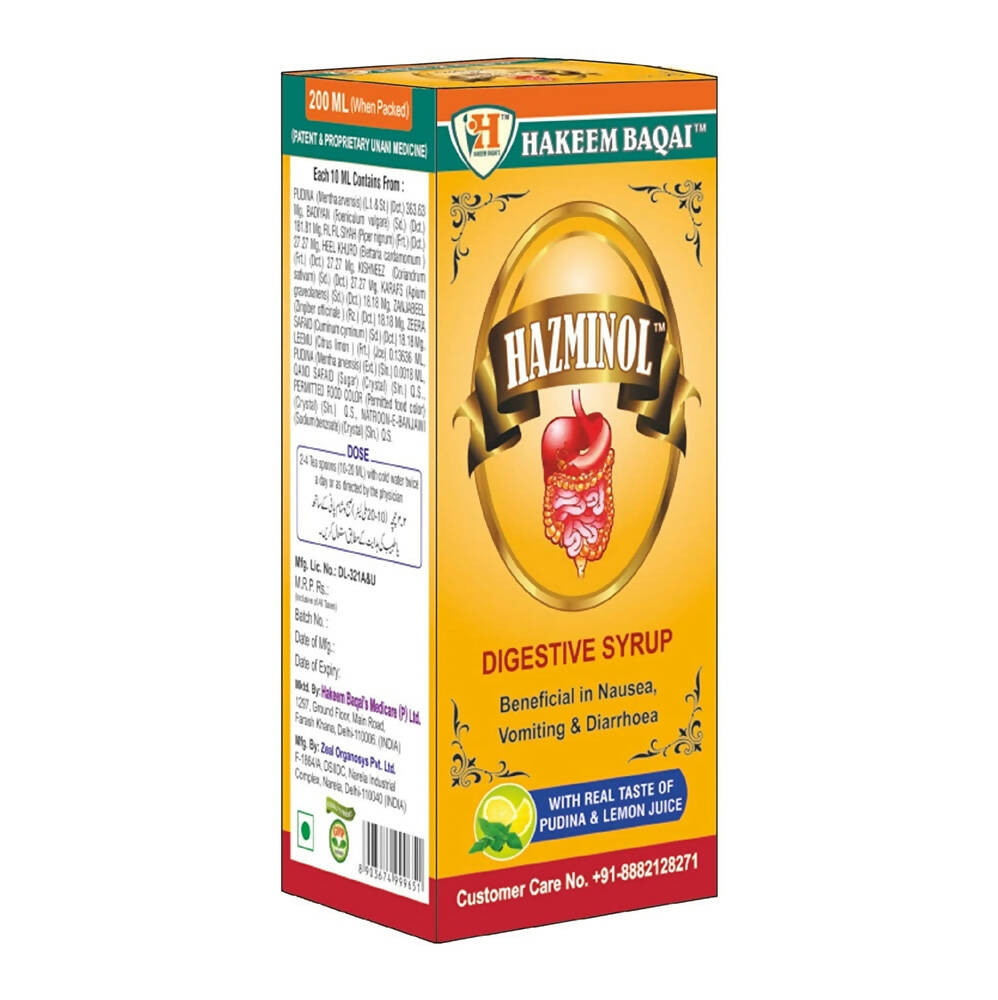 Hakeem Baqai'S Hazminol Syrup | Swadesiicart