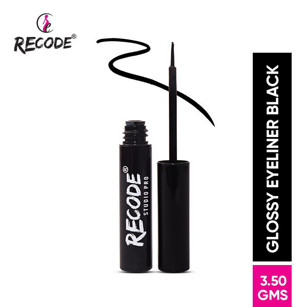 Recode Glossy Black Eyeliner - Swadesiicart