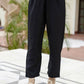 The52 Black Women's Beautiful Embroidered work Chinon Fabric with Flared Kurta, Pant and Dupatta Set - Swadesiicart