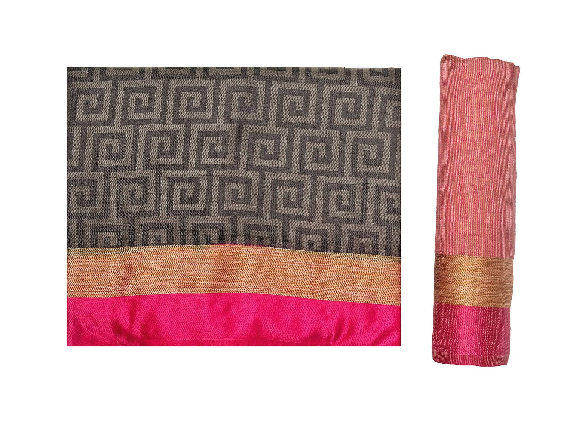 Mimosa Women's Banarasi Silk Black Saree | Swadesiicart