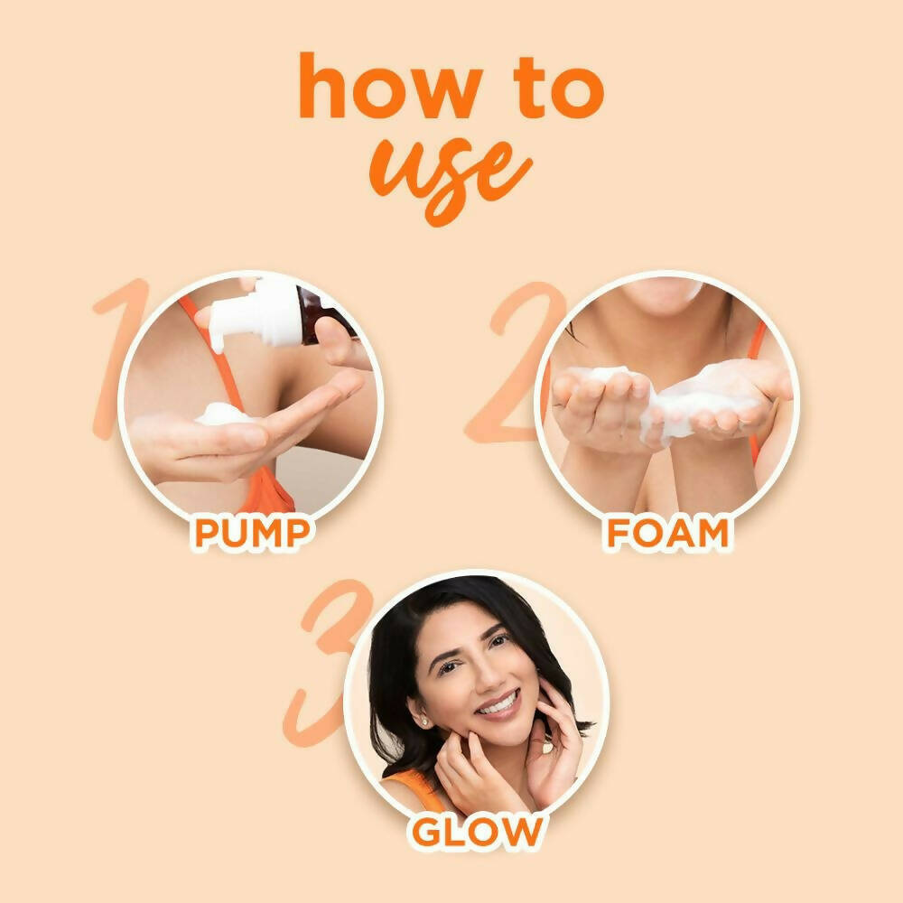 Plum Mandarin & Vitamin C Foaming Face wash - Swadesiicart