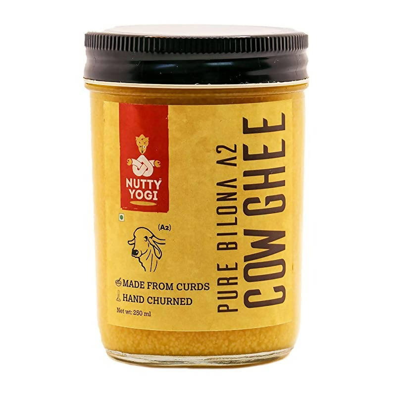 Nutty Yogi Pure Bilona A2 Cow Ghee | 100% Pure and Premium | Cultured Desi Cow Ghee From A2 Milk | Swadesiicart