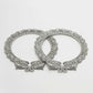 NVR Women's Set of 2 Silver-Toned German Silve Oxidised Elephant Design Handcrafted Bangles - Swadesiicart