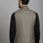 Even Apparels Nehru Jacket With Welt Pockets - Beige | Swadesiicart