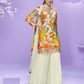 Aarshi Fashions White Floral Print Full Stitched Palazzo Suits