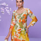 Aarshi Fashions White Floral Print Full Stitched Palazzo Suits