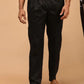 Fabmade Men's Z-Black Cotton Linen Pyjama | Swadesiicart