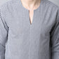 Even Apparels Multi Pure Cotton Round Neck Slit Men's Kurta | Swadesiicart