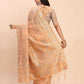 Shree Shyam Fashion Linen Cotton Orange Saree