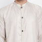 Even Apparels Beige Rayon Men's Sherwani Kurta With Open Front | Swadesiicart