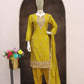 Anaita Yellow Heavy Chinon Readymade Suit with Embroidery & Sequence Work
