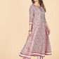 NOZ2TOZ Women's Pink Anarkali Kurta & Pant With Dupatta Set- (3pcs set) - Swadesiicart