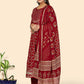 NOZ2TOZ Women's Red Anarkali Kurta & Pant With Dupatta- (3pcs set) - Swadesiicart