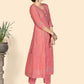 NOZ2TOZ Women Pink Printed Anarkali Kurta With Palazzo & Dupatta (3 pc set) - Swadesiicart