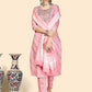 NOZ2TOZ Women Pink Cotton Kurta with Pant & Dupatta (3pcs Set) - Swadesiicart